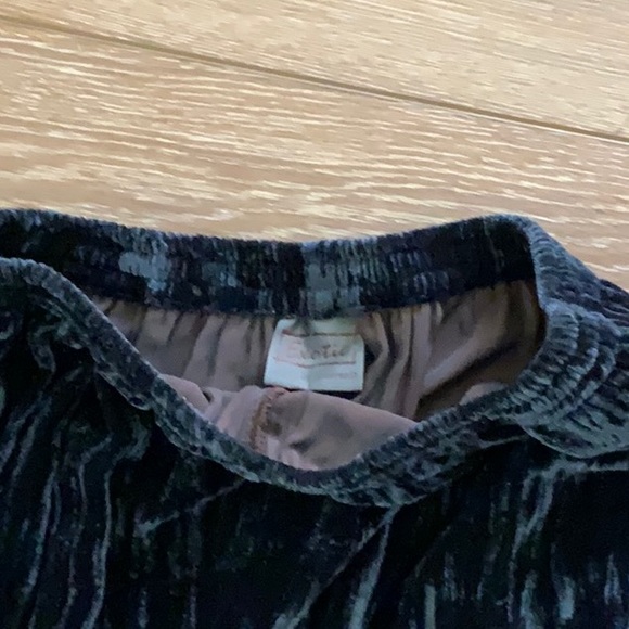 EXOTIC- M/L Black and Brown Velvet Maxi Dress w/ Matching Velvet Pants - Picture 16 of 16